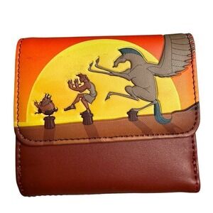 Loungefly Wallet Women Small Orange New Disney Hercules‎ 25th Anniversary